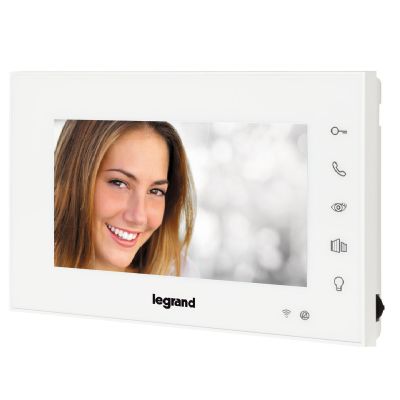 Legrand 365225 EASYKIT Wi-Fi videó beltéri egység 7col színes kijelző 2 vezetékes tápegység nélkül F